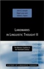 Image for Landmarks in Linguistic Thought Volume II