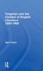 Image for Turgenev and the Context of English Literature 1850-1900