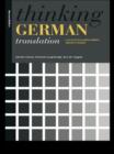 Image for Thinking German translation  : a course in translation method