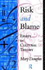 Image for Risk and blame  : essays in cultural theory