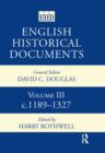 Image for English Historical Documents : Volume 3 1189-1327
