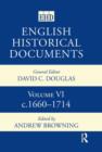 Image for English Historical Documents : Volume 6 1660-1714