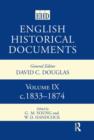 Image for English Historical Documents : Volume 9 1833-1874