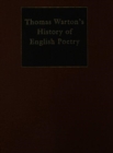 Image for Thomas Warton&#39;s history of English poetry