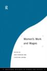Image for Women&#39;s Work and Wages