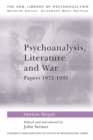 Image for Psychoanalysis, Literature and War
