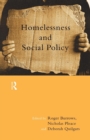 Image for Homelessness and social policy