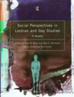Image for Social Perspectives in Lesbian and Gay Studies