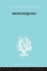Image for Montesquieu  : pioneer of the sociology of knowledge
