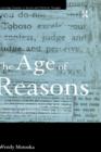 Image for The age of reasons  : quixotism, sentimentalism and political economy in eighteenth-century Britain