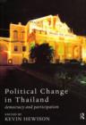 Image for Political change in Thailand  : democracy and participation
