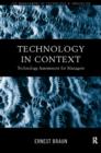 Image for Technology in context  : technology assessment for managers