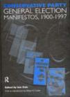 Image for Volume One. Conservative Party General Election Manifestos 1900-1997