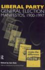 Image for Liberal Party general election manifestos, 1900-1997