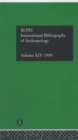 Image for IBSS: Anthropology: 1999 Vol.45