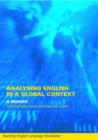 Image for Analyzing English in a Global Context