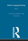 Image for Modern Language Teaching Linguistic Foundations : Britain and Scandinavia Volume 4