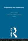 Image for Organization and Management : Selected Papers
