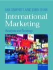 Image for International marketing  : analysis and strategy