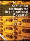 Image for Statistical methods for organizational research  : theory and practice