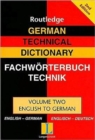 Image for German Technical Dictionary (Volume 2)