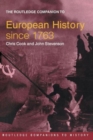 Image for The Routledge Companion to Modern European History since 1763