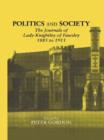 Image for Politics and society  : the journals of Lady Knightley of Fawsley, 1885-1913