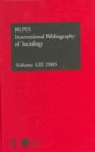 Image for IBSS: Sociology: 2003 Vol.53