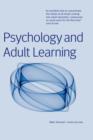 Image for Psychology &amp; adult learning
