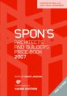 Image for Spon&#39;s architects&#39; and builders&#39; price book 2007