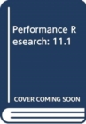 Image for Performance Research : 11.1