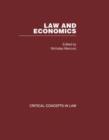 Image for Law and Economics : Critical Concepts in Law