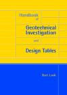 Image for Handbook of Geotechnical Investigation and Design Tables