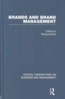Image for Brands and brand management  : critical perspectives on business and management