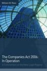 Image for The Companies Act 2006: In Operation