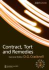 Image for Contract, tort and remedies 2007-2008