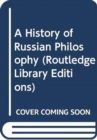 Image for A History of Russian Philosophy