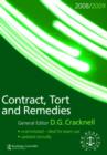 Image for Contract, tort and remedies 2008-2009