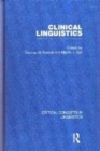 Image for Clinical linguistics  : critical concepts in linguistics