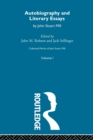 Image for Collected works of John Stuart MillVol. 1,: Autobiography and literary essays