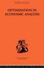 Image for Optimisation in Economic Analysis