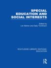 Image for Special Education and Social Interests (RLE Edu M)