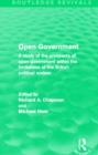 Image for Open Government (Routledge Revivals)