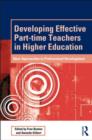 Image for Developing Effective Part-time Teachers in Higher Education