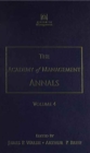 Image for The Academy of Management Annals, Volume 4