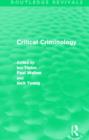Image for Critical Criminology (Routledge Revivals)