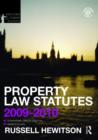 Image for Property law statutes 2009-2010