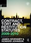 Image for Contract, Tort and Restitution Statutes