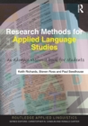 Image for Research methods for applied language studies  : an advanced resource book for students