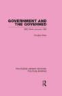 Image for Government and the Governed (Routledge Library Editions: Political Science Volume 13)